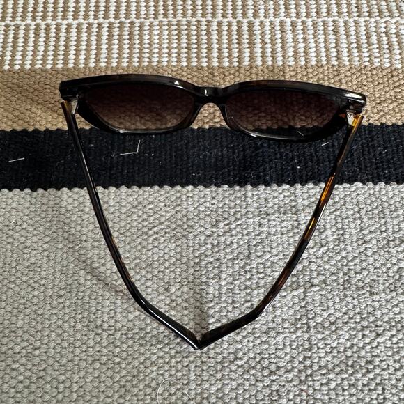 Quay Ever After Sunglasses Women Brown Tortoise Polarized Square Cat Eye - Picture 9 of 9